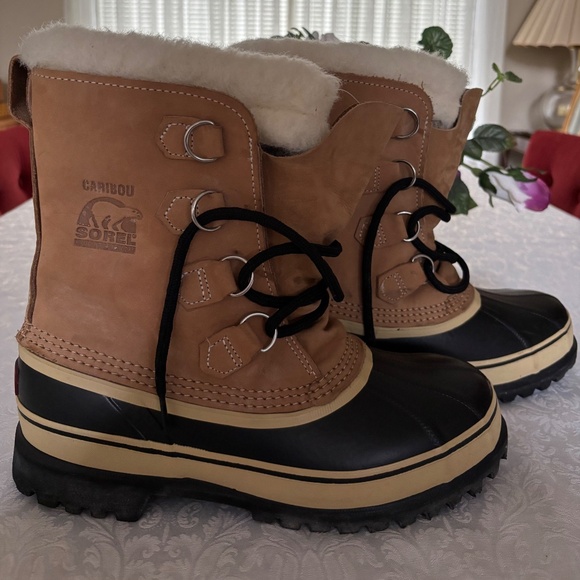 SOREL Caribou Buff Ladies Waterproof Boots NEW, Women's Size 10 - Picture 2 of 9